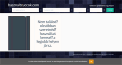 Desktop Screenshot of hasznaltcuccok.com