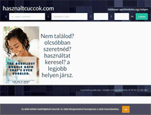 Tablet Screenshot of hasznaltcuccok.com